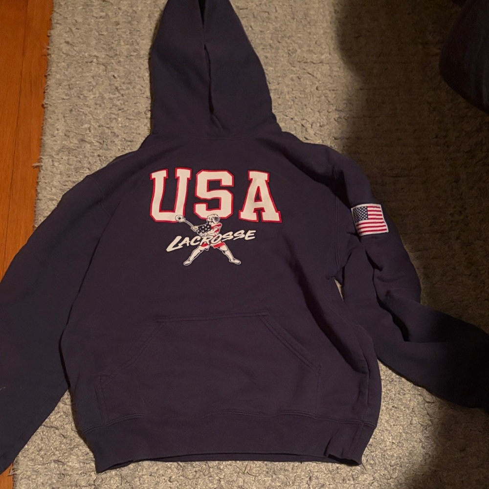 USA Lacrosse Navy Hoodie